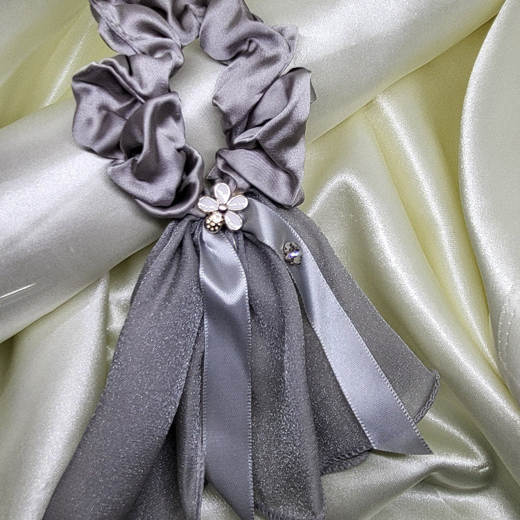 Bow Tail Hair Scrunchies For Women