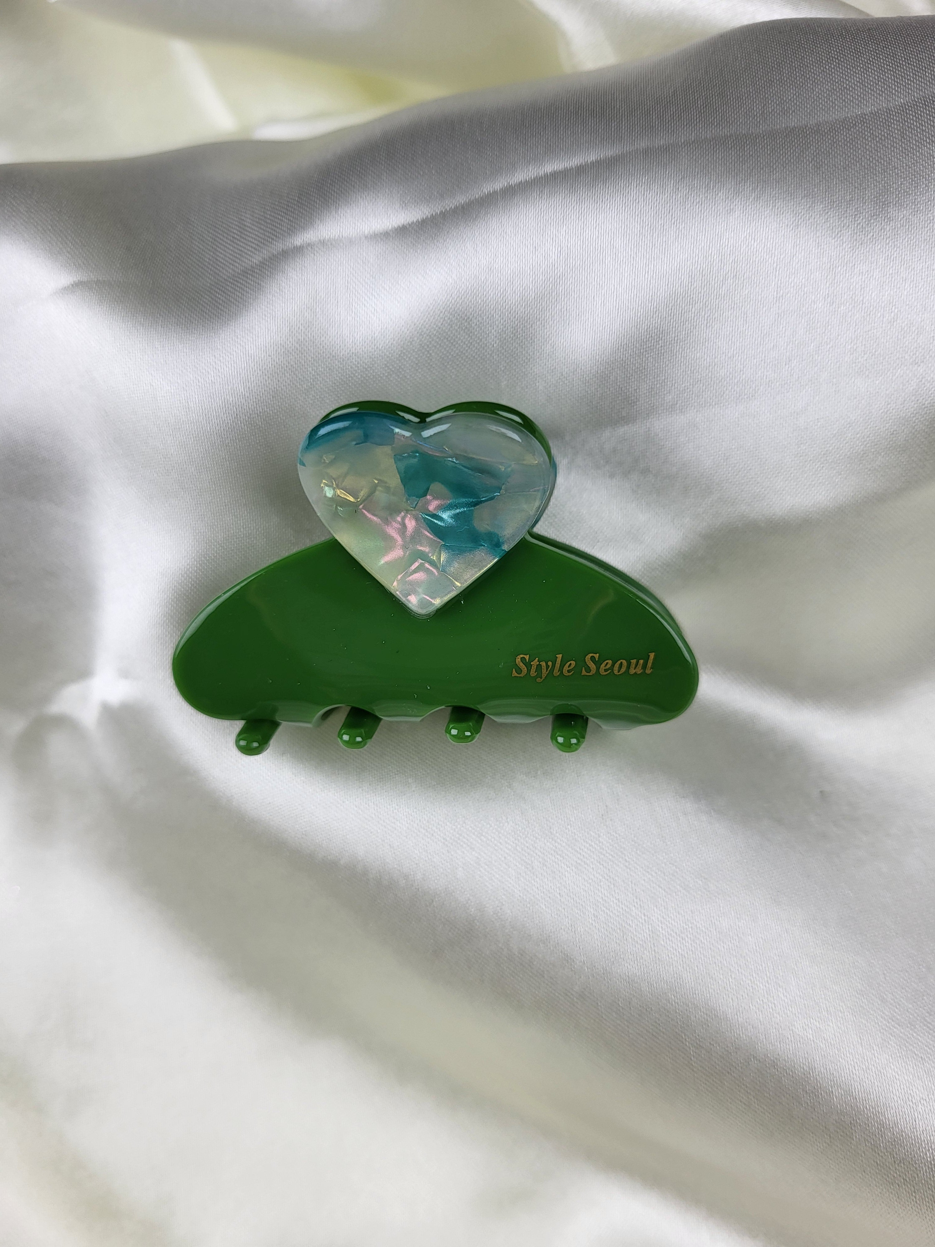 Premium Heart Shape Claw Clips for Women and Girls