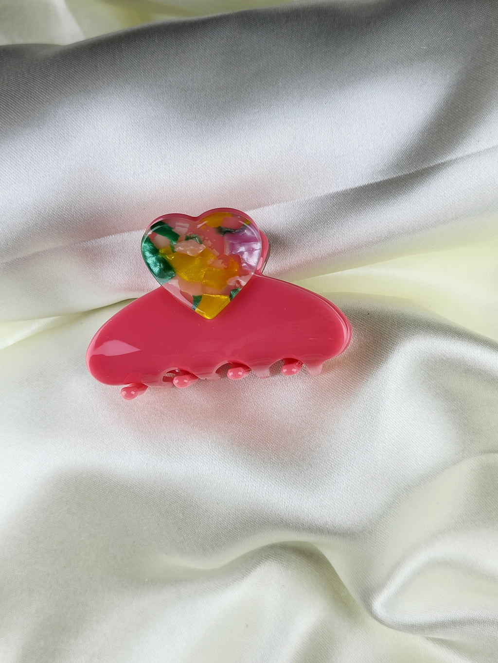 Premium Heart Shape Claw Clips for Women and Girls