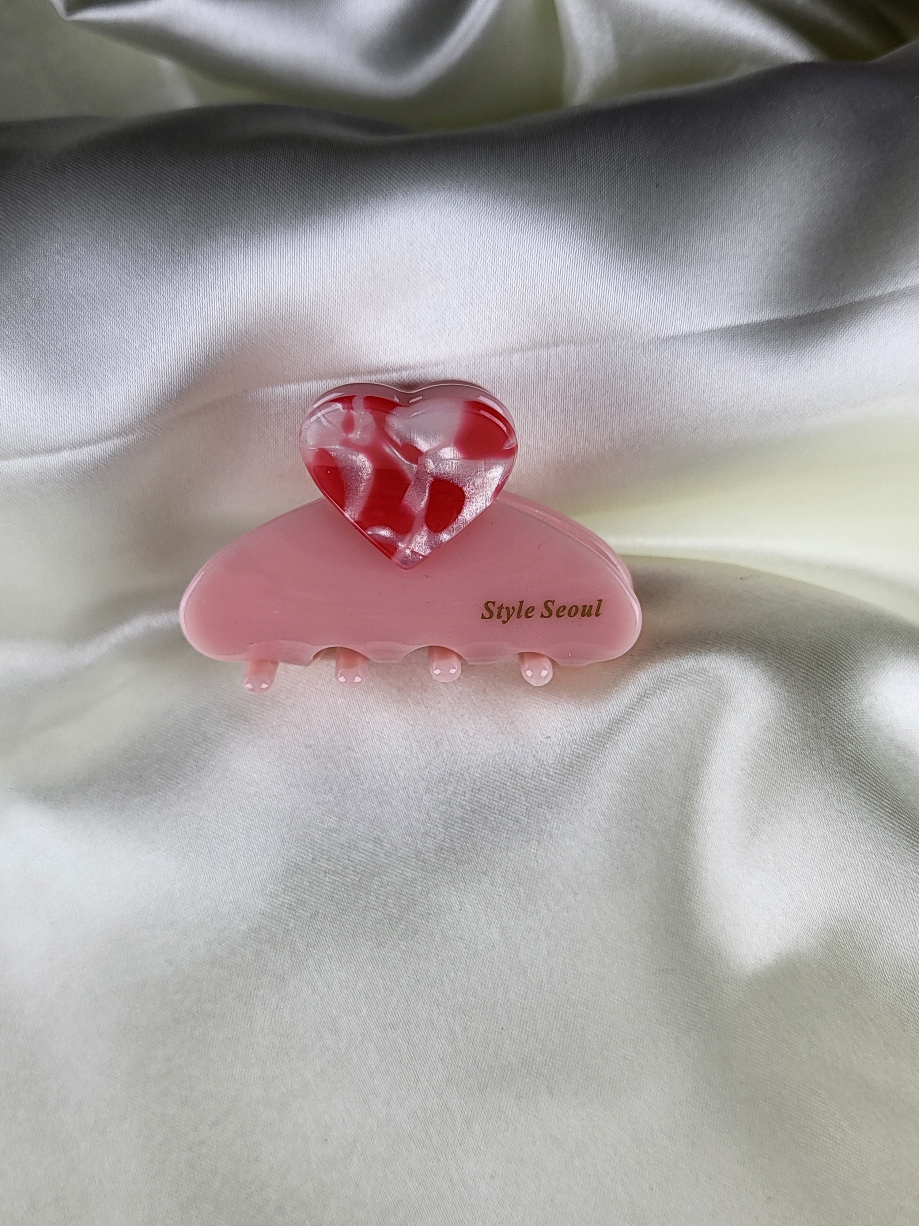 Premium Heart Shape Claw Clips for Women and Girls