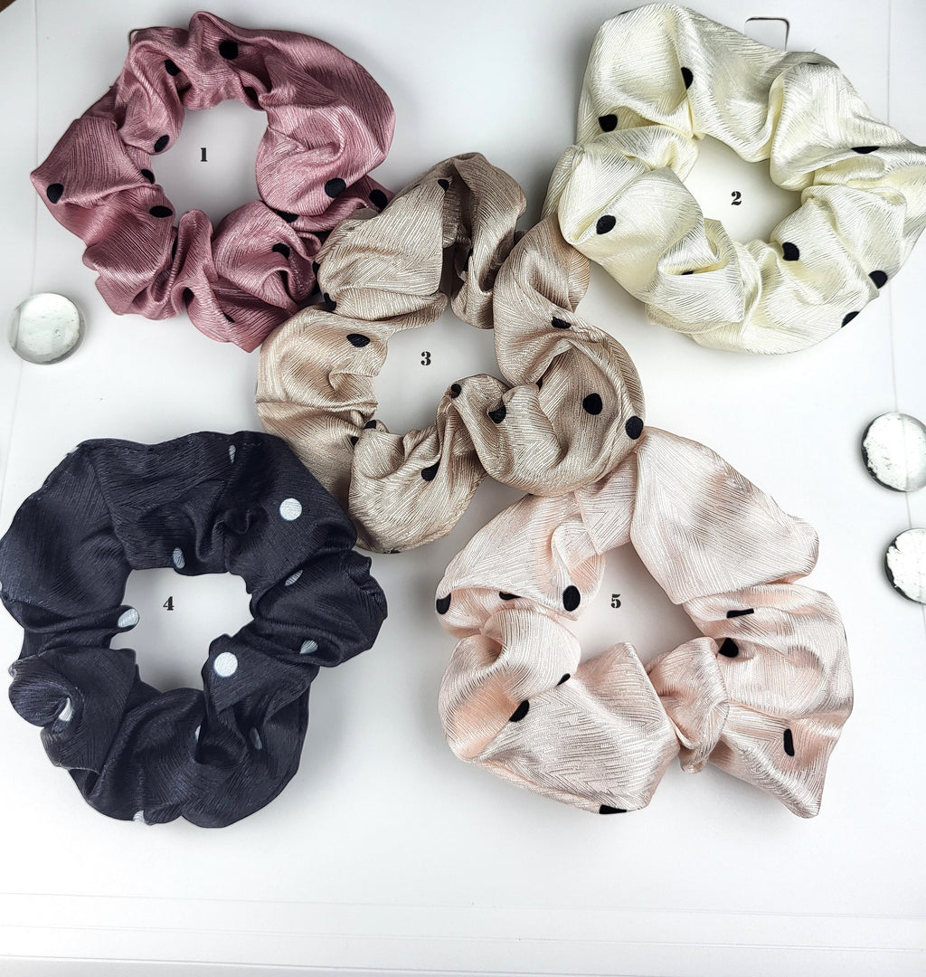 stylish polka dot Hair Scrunchies for Woman or  girls