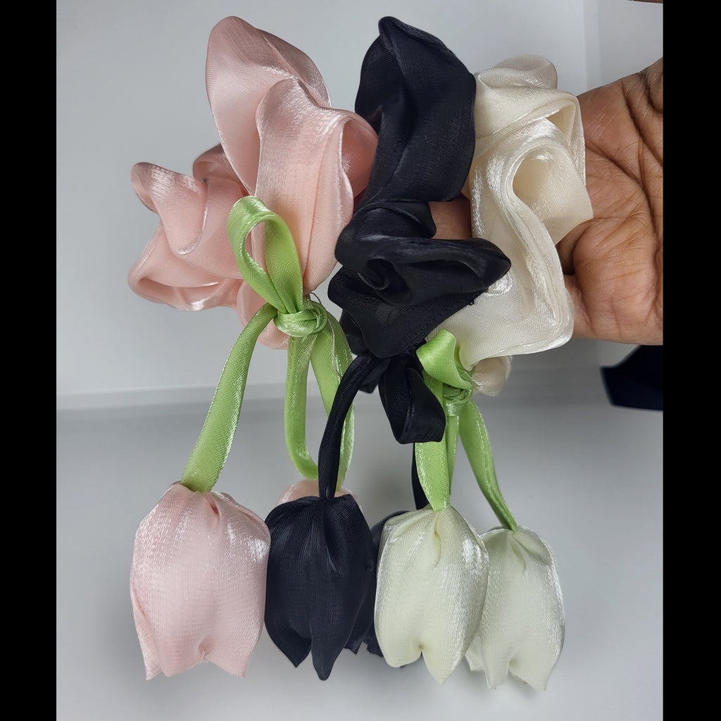 Organza Tulip Design Hair tie