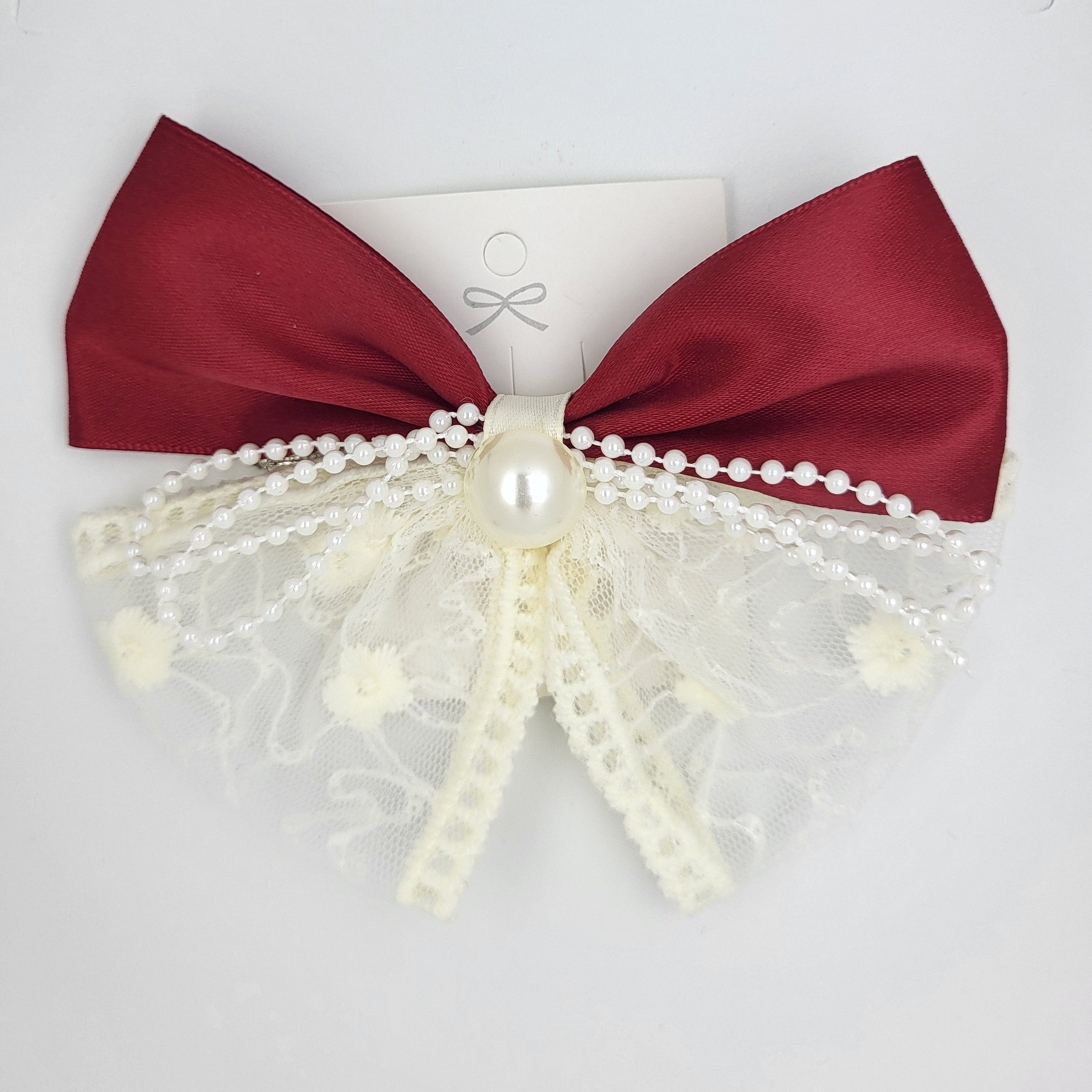Premium Fancy Satin hair alligator clip