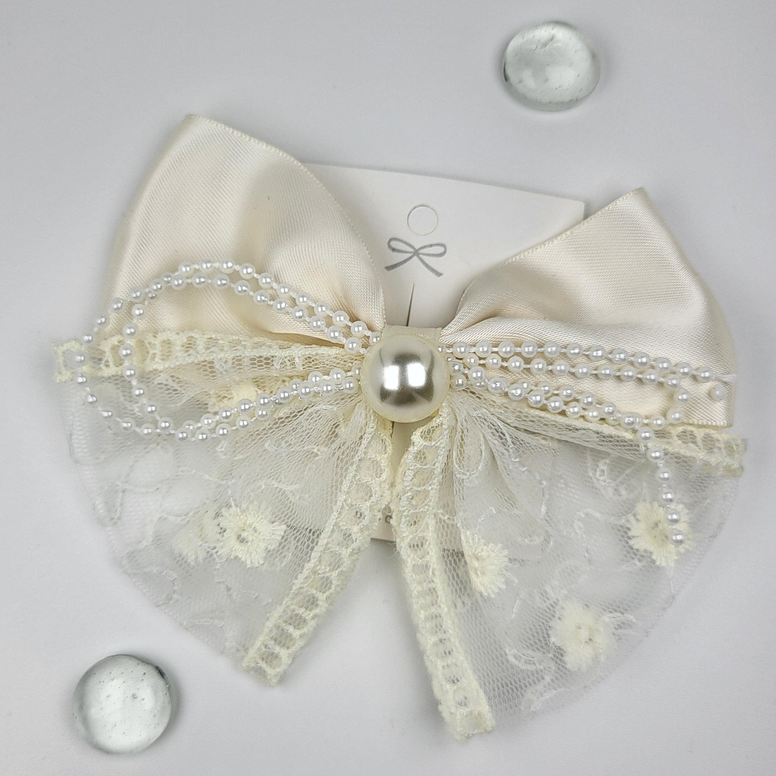 Premium Fancy Satin hair alligator clip