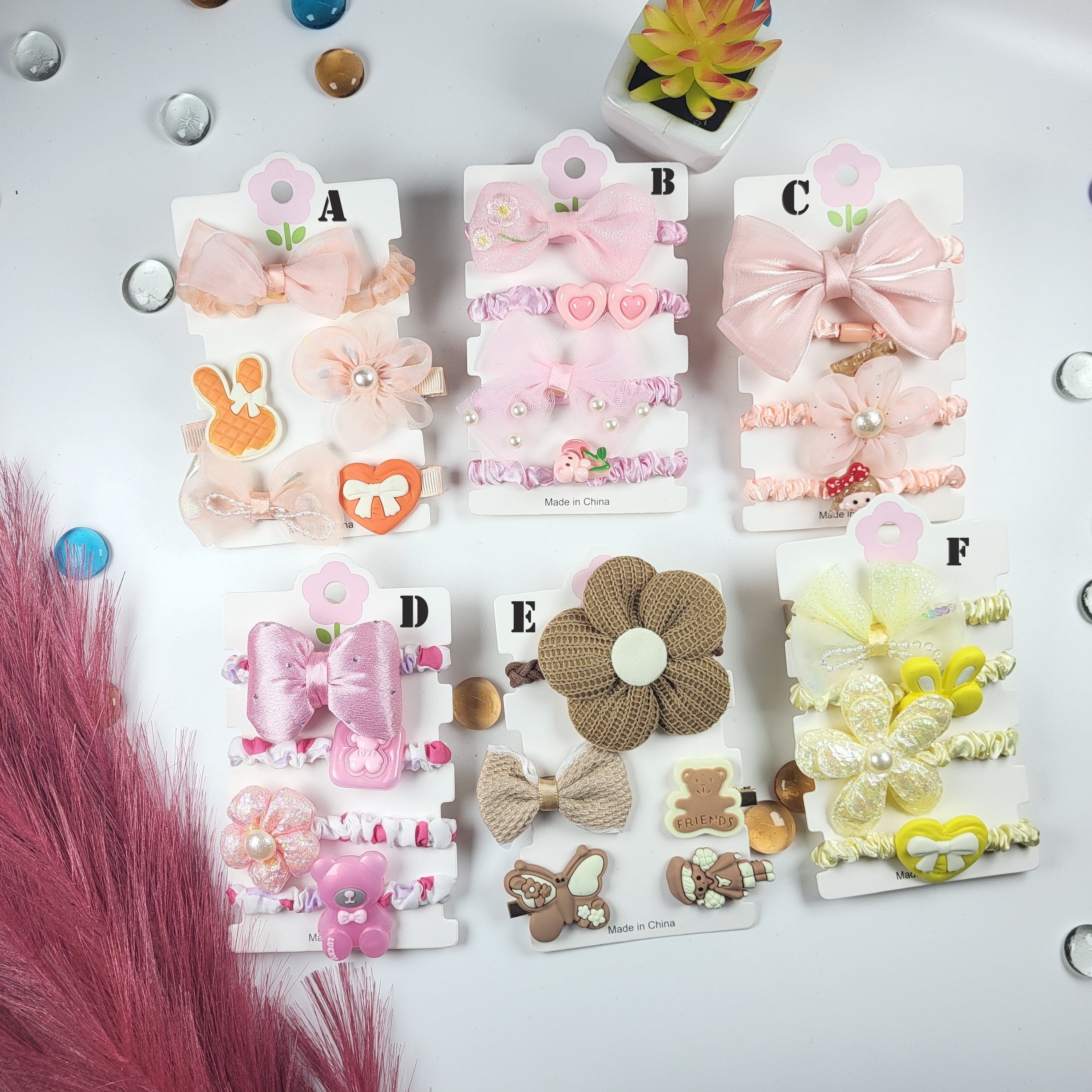 STYARAA Kids Hair Accessories Combo Set