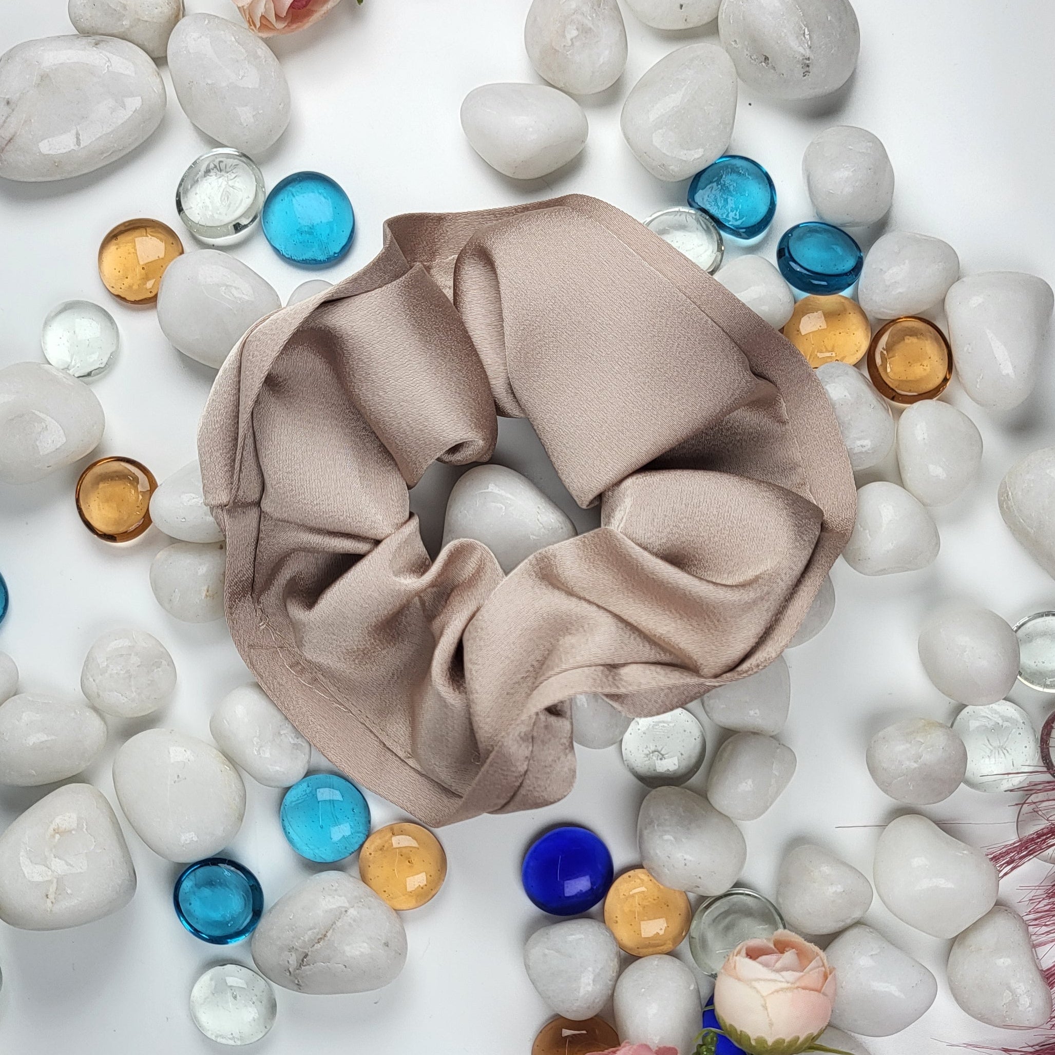 STYARAA Premium Satin Scrunchies for Women - Big Size