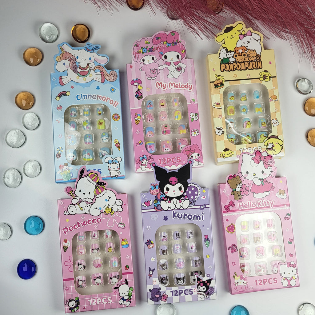 STYARAA Small sized Cute Press-On Nails Sheet  (12 Pcs Each)