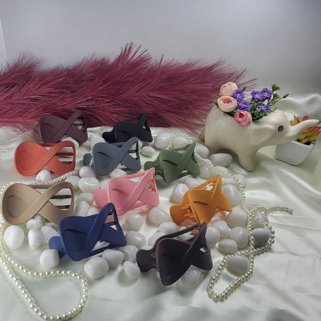 Butterfly Shape Hair Claw Clips Non Slip Grip Duckbill Barrettes Flat Clutches Multicolour