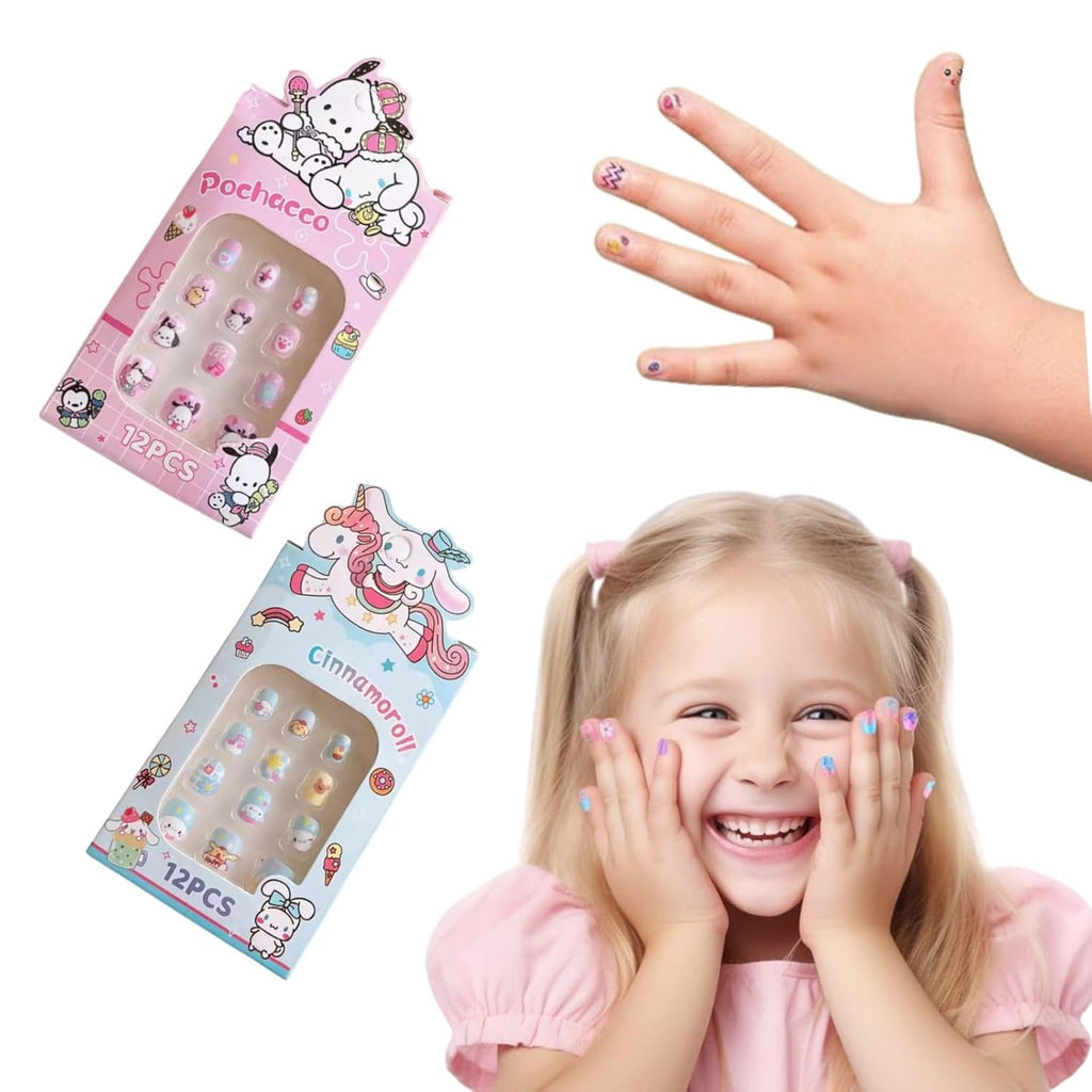 STYARAA Small sized Cute Press-On Nails Sheet  (12 Pcs Each)
