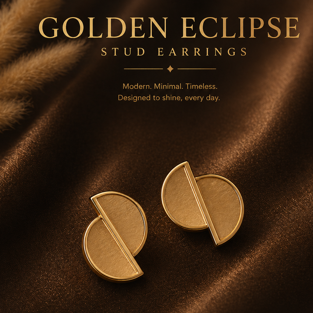 Auric Halo Geometric Earrings