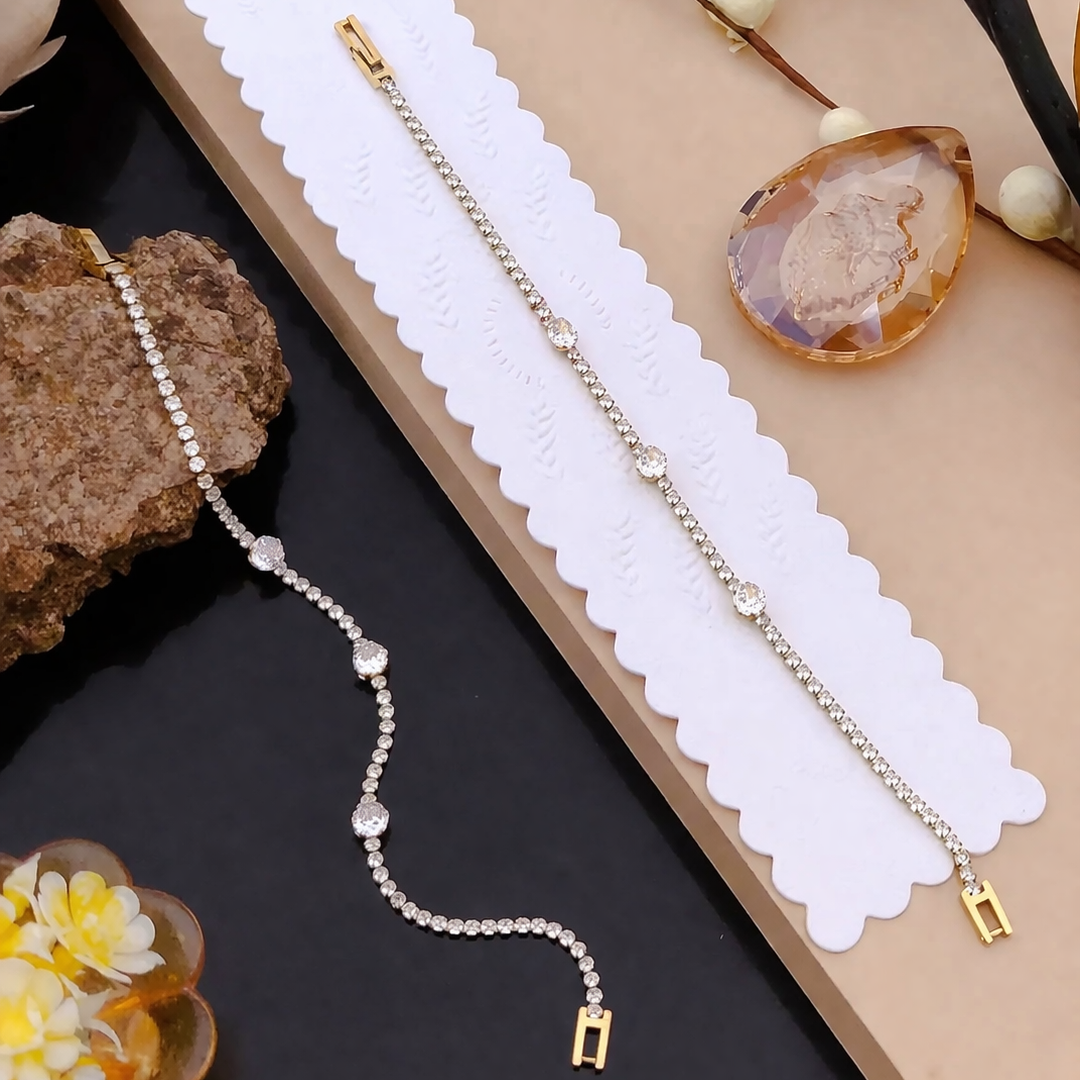 STYARAA Elegant Diamond Tennis Bracelet