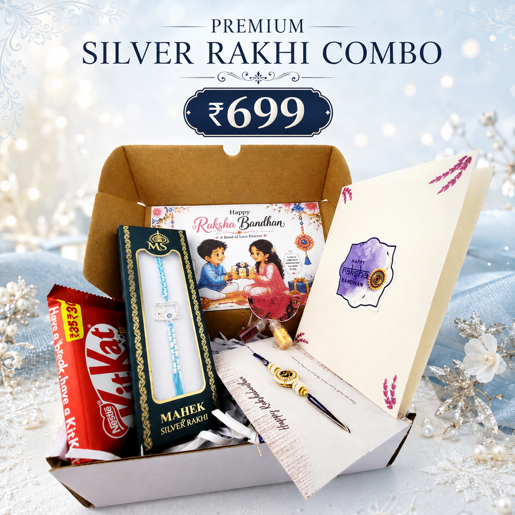Rakhi Combo New 5 Silver