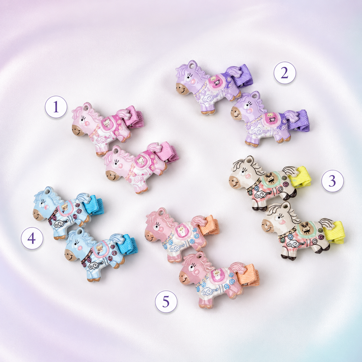 horse hair clips for kids