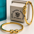 Infinite Elegance Gold-Tone Kada – 2.6 Inch