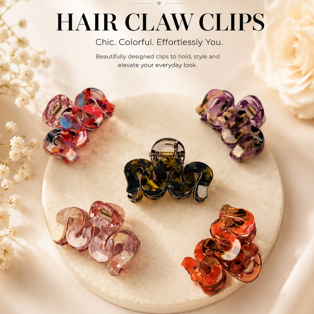 Candy Swirl Mini Claw Clip
