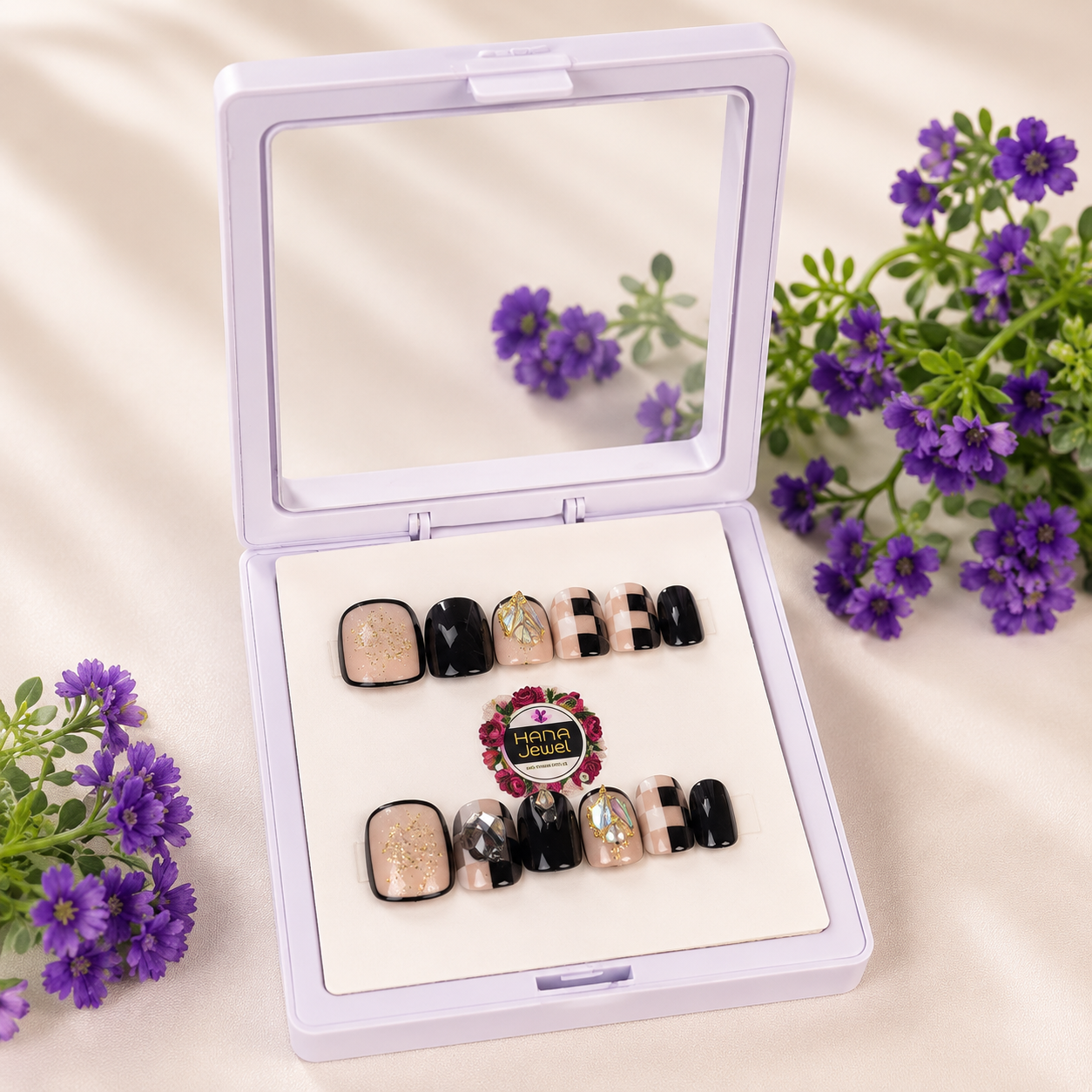 Elegant Press-On Artificial Nails Set adults