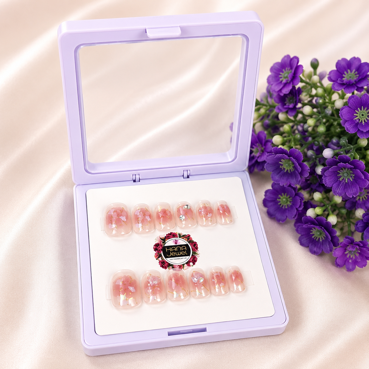 Elegant Press-On Artificial Nails Set adults