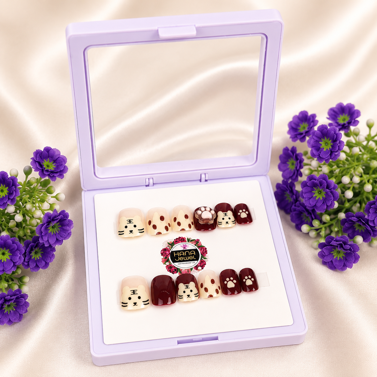 Elegant Press-On Artificial Nails Set adults