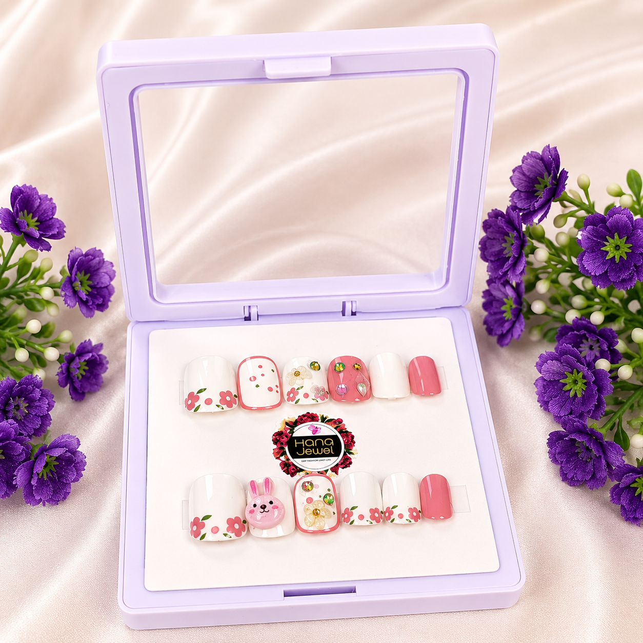 Elegant Press-On Artificial Nails Set adults