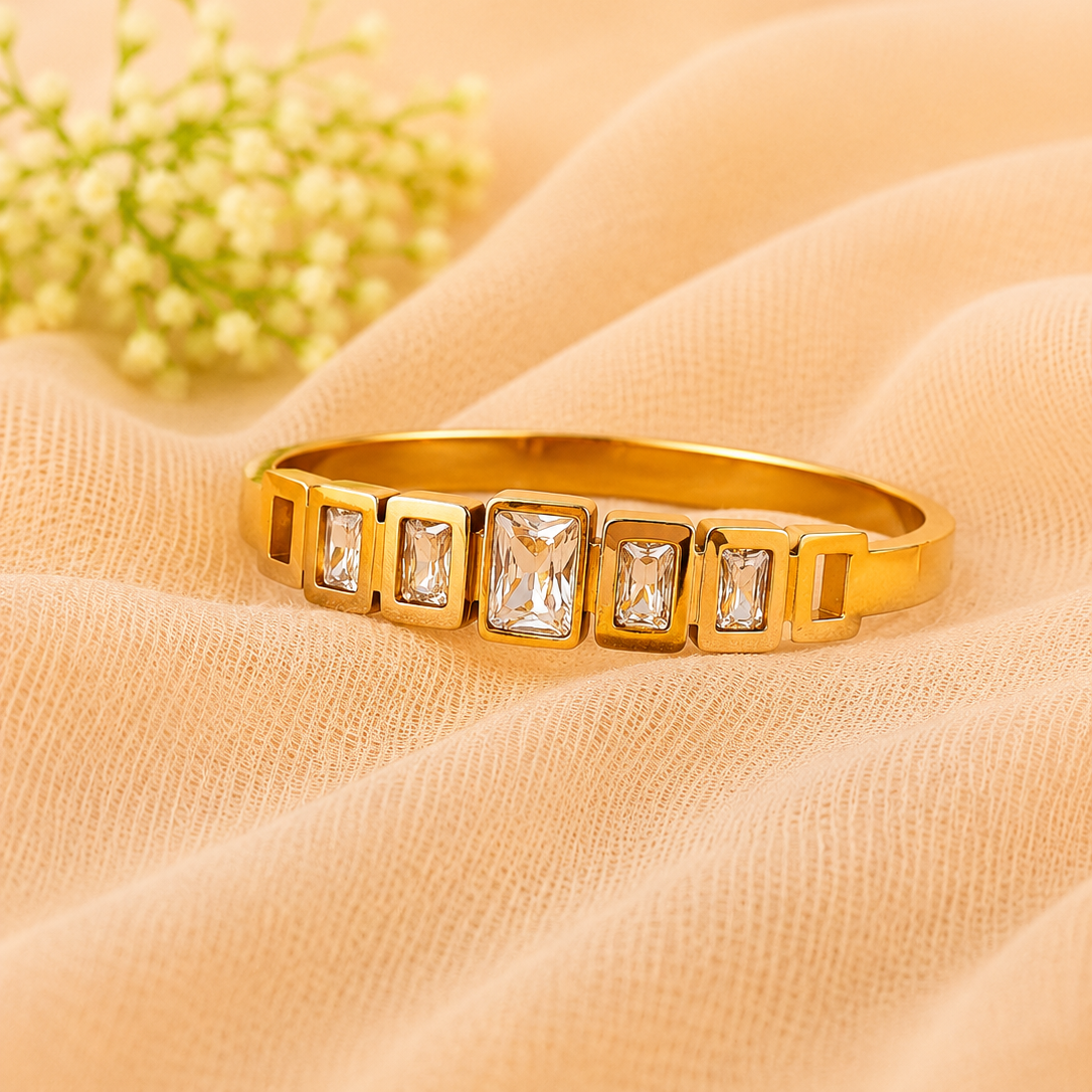 Gold Elegance  Kada - Size 2.6