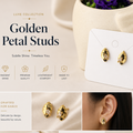 Golden Petal Studs