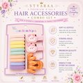 Premium Kids Hair Accessories Combo – Soft & Cute Everyday Set