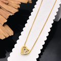 STYARAA Heart-in-Heart Gold Necklace for Women – Anti-Tarnish Everyday Luxury Jewelry