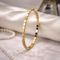 Elegant Gold Hexagon Bracelet – 2.6” Diameter