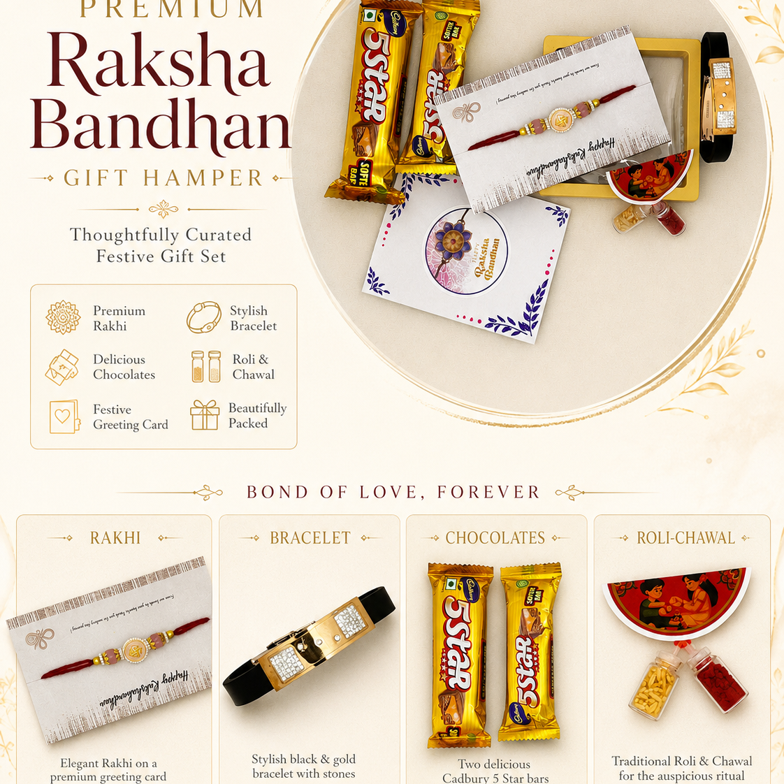 Men's Rakhi Combo silver