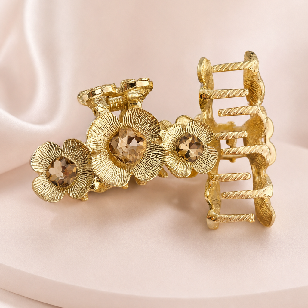 PARTYWEAR GOLDEN METAL CLAW CLIP