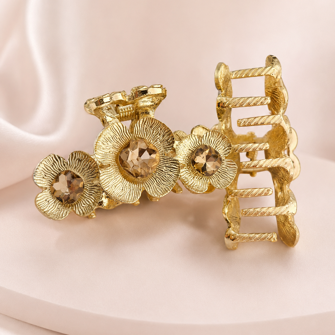 PARTYWEAR GOLDEN METAL CLAW CLIP
