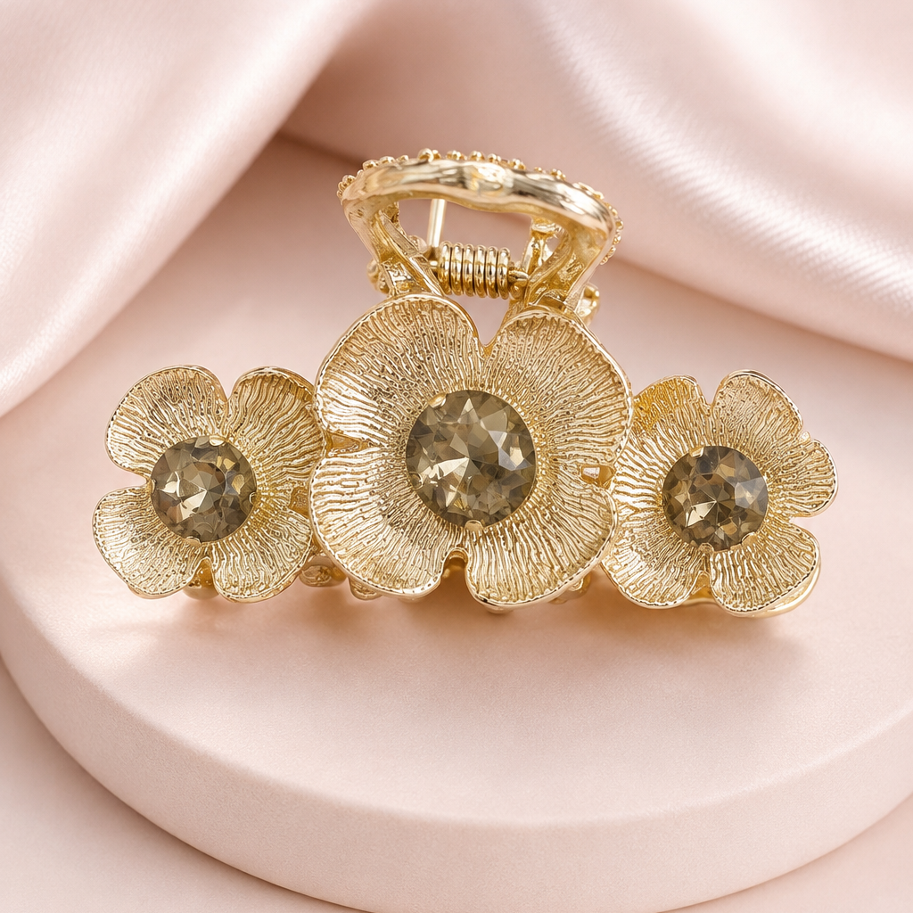PARTYWEAR GOLDEN METAL CLAW CLIP