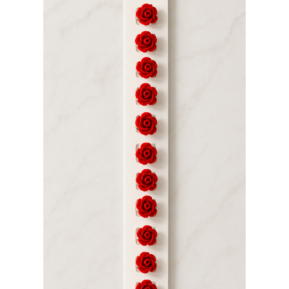 premium velvet rose clips