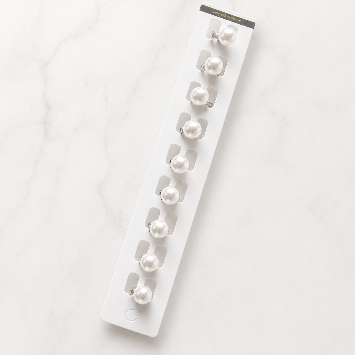 **Classic Pearl Hair Clips for Kids – Pack of 10** ✨