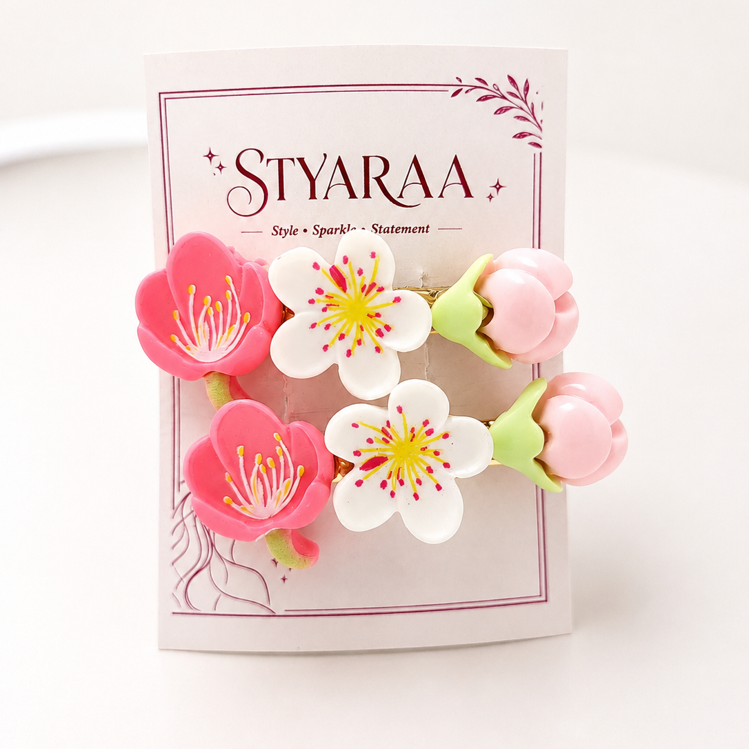 Blossom Bloom Hair Clip Set 🌸3
