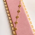 gold clover bracelet