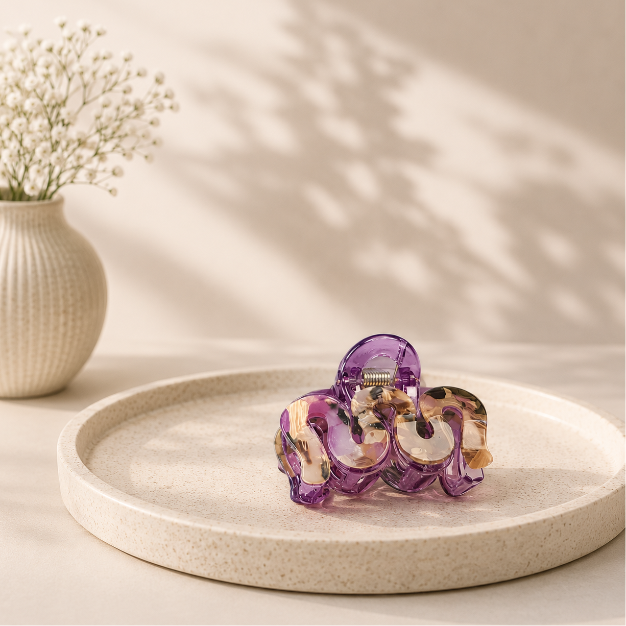 Candy Swirl Mini Claw Clip