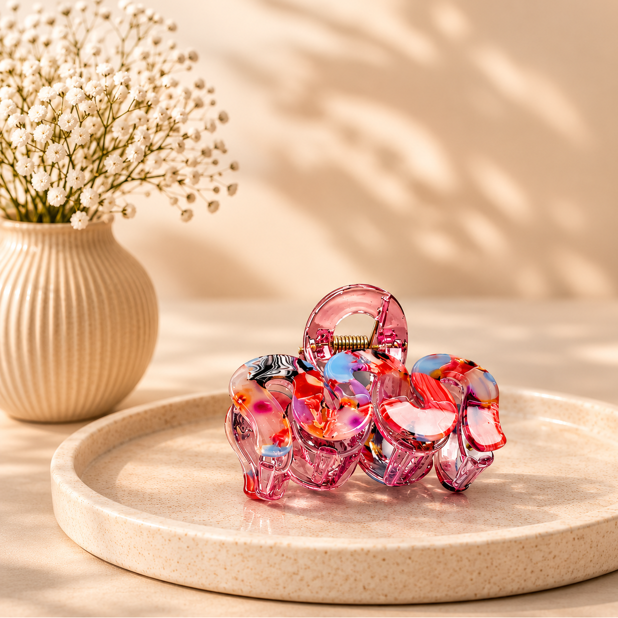 Candy Swirl Mini Claw Clip