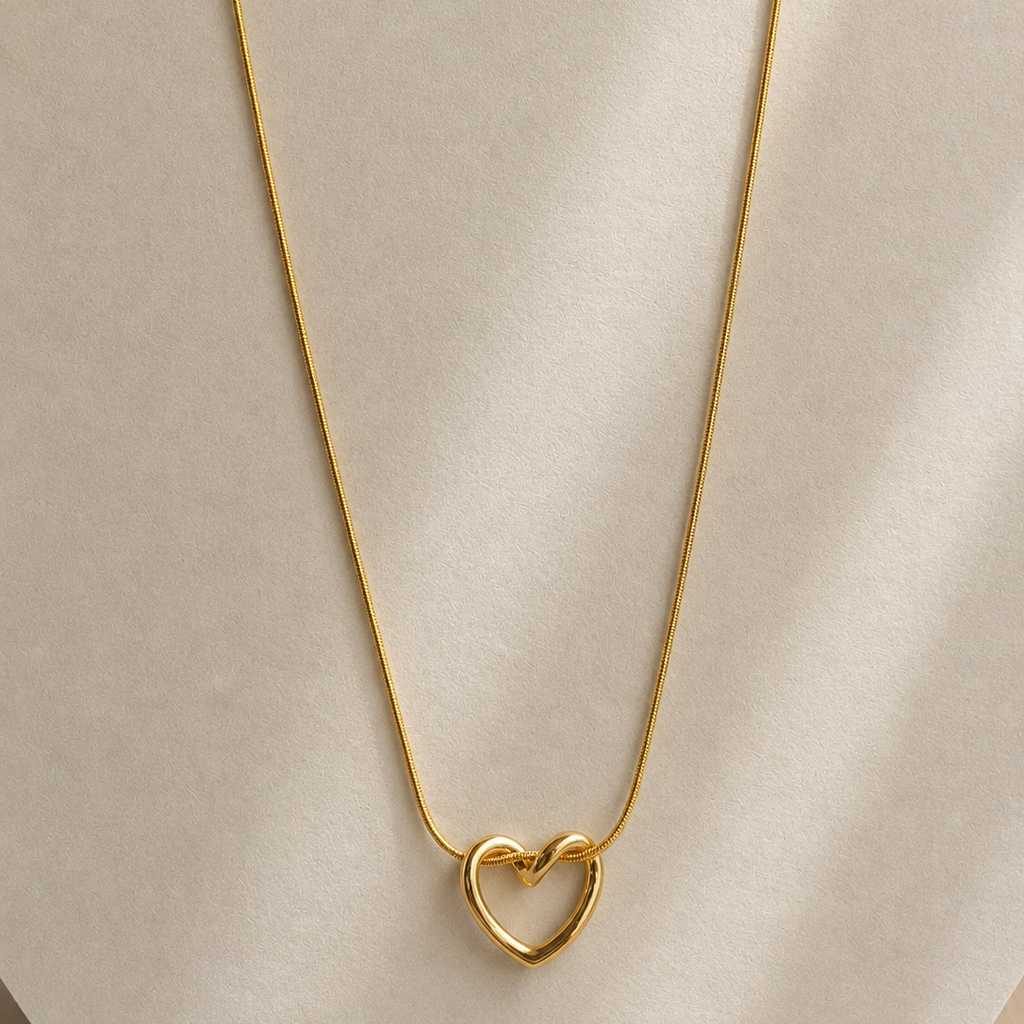 viral heart pendent chain