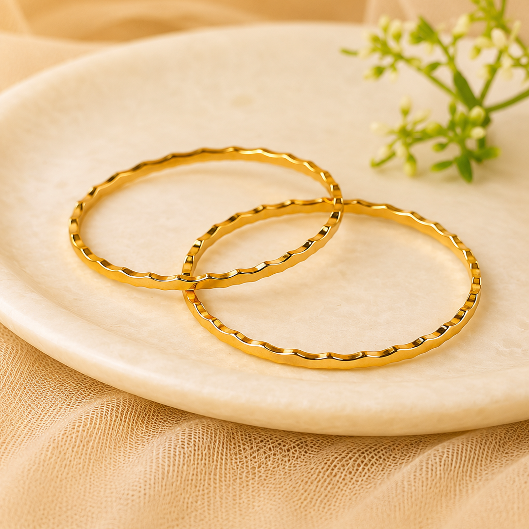 golden bangles - Size 2.6
