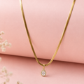 snake chain with drop pendent