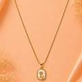 Golden rose pendent chain
