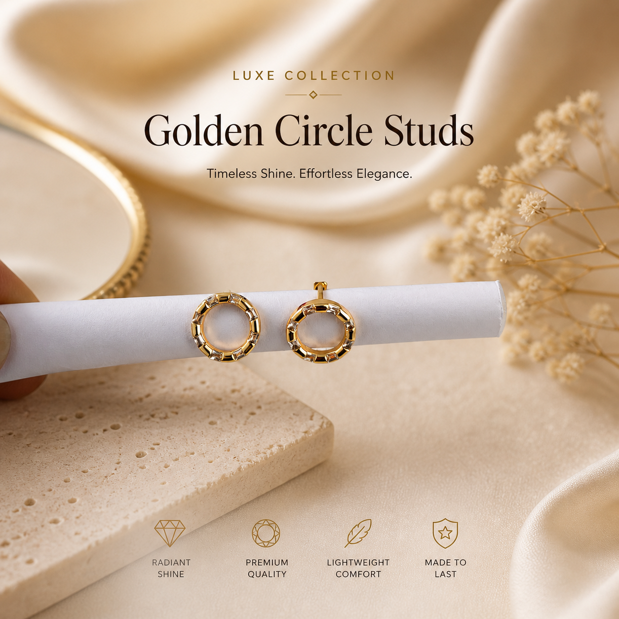 Golden Circle Studs