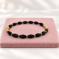 black  Kada – Elegant Anti-Tarnish Bracelet (2.2” Diameter)