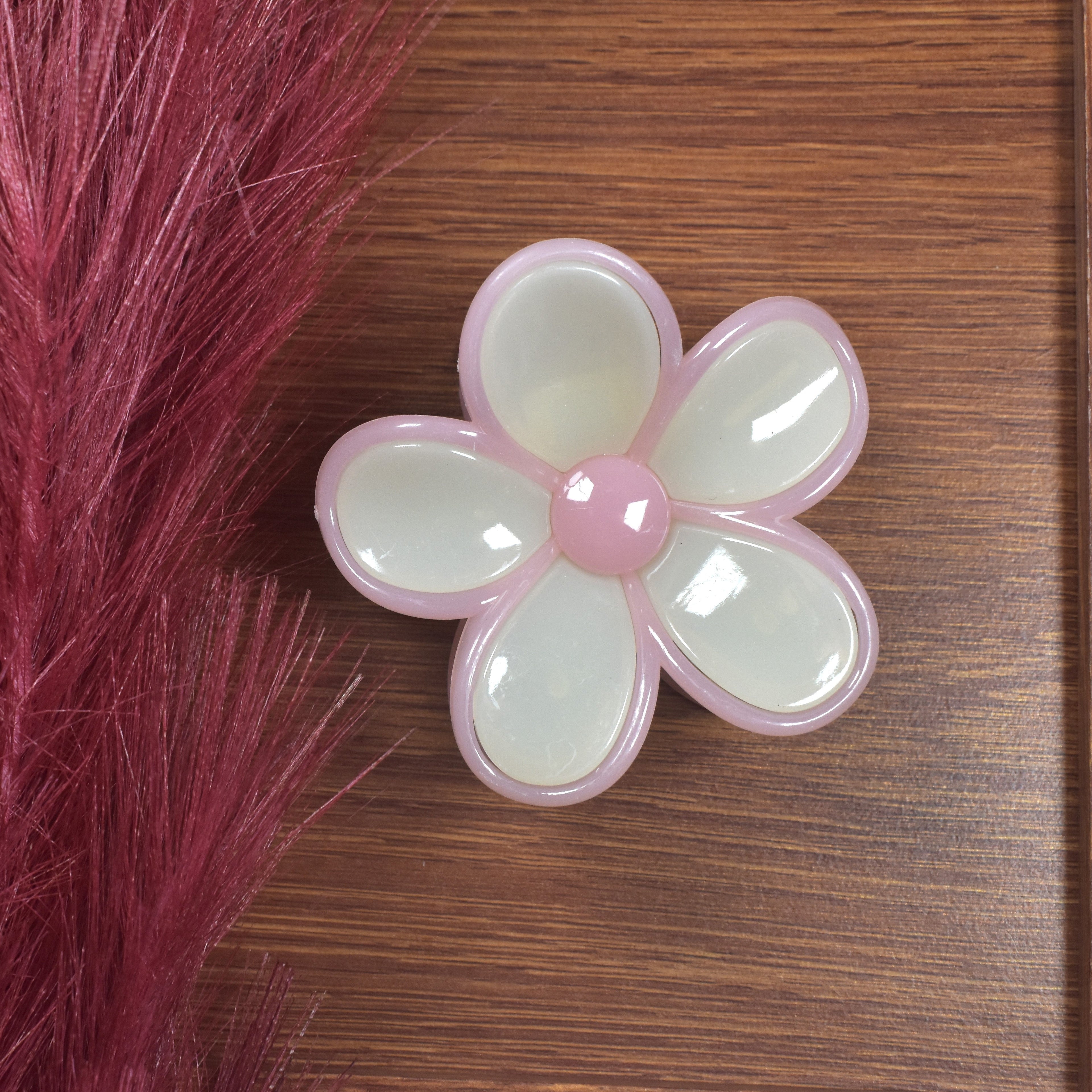Korean Flower Hair Claw Clip For Women And Girls