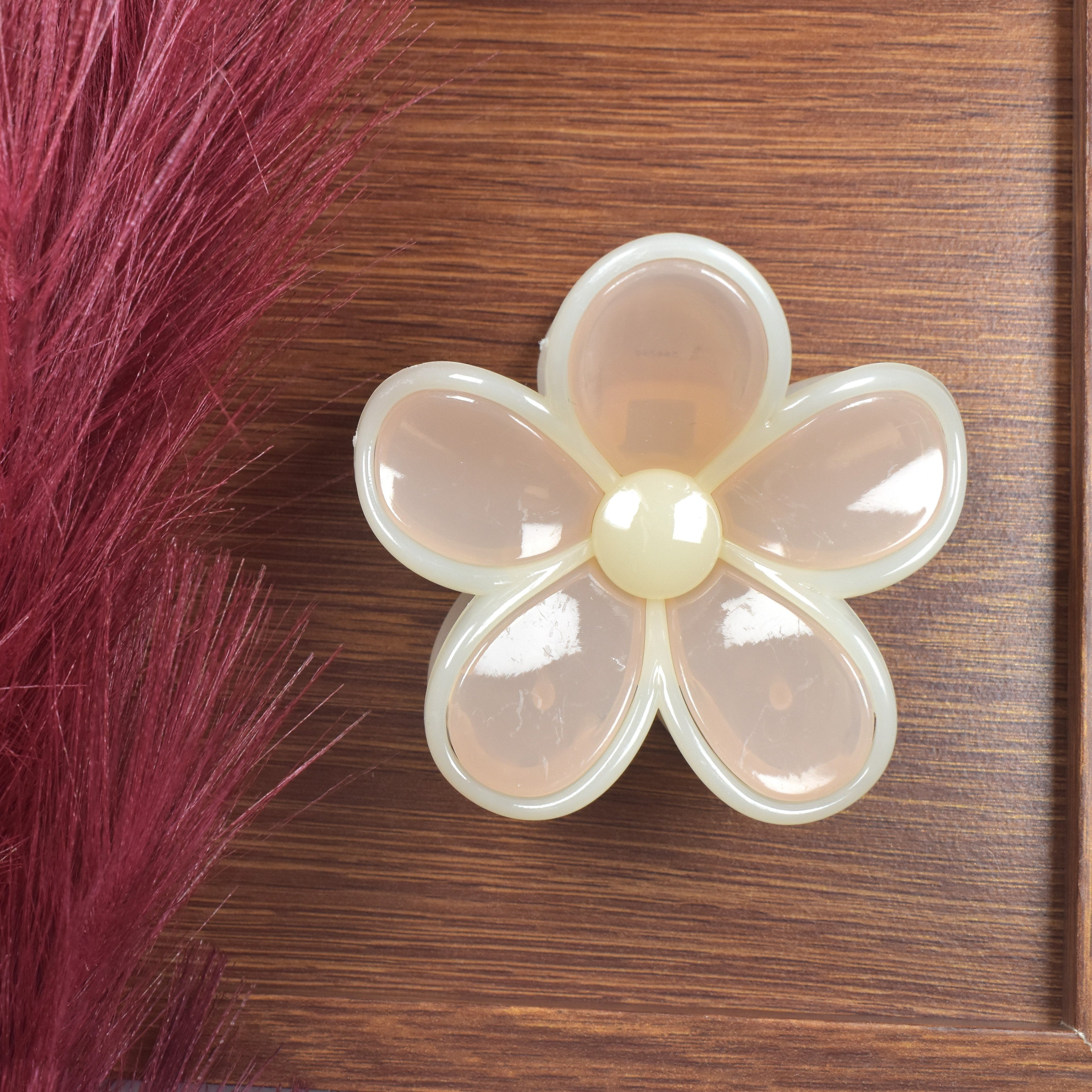 Korean Flower Hair Claw Clip For Women And Girls