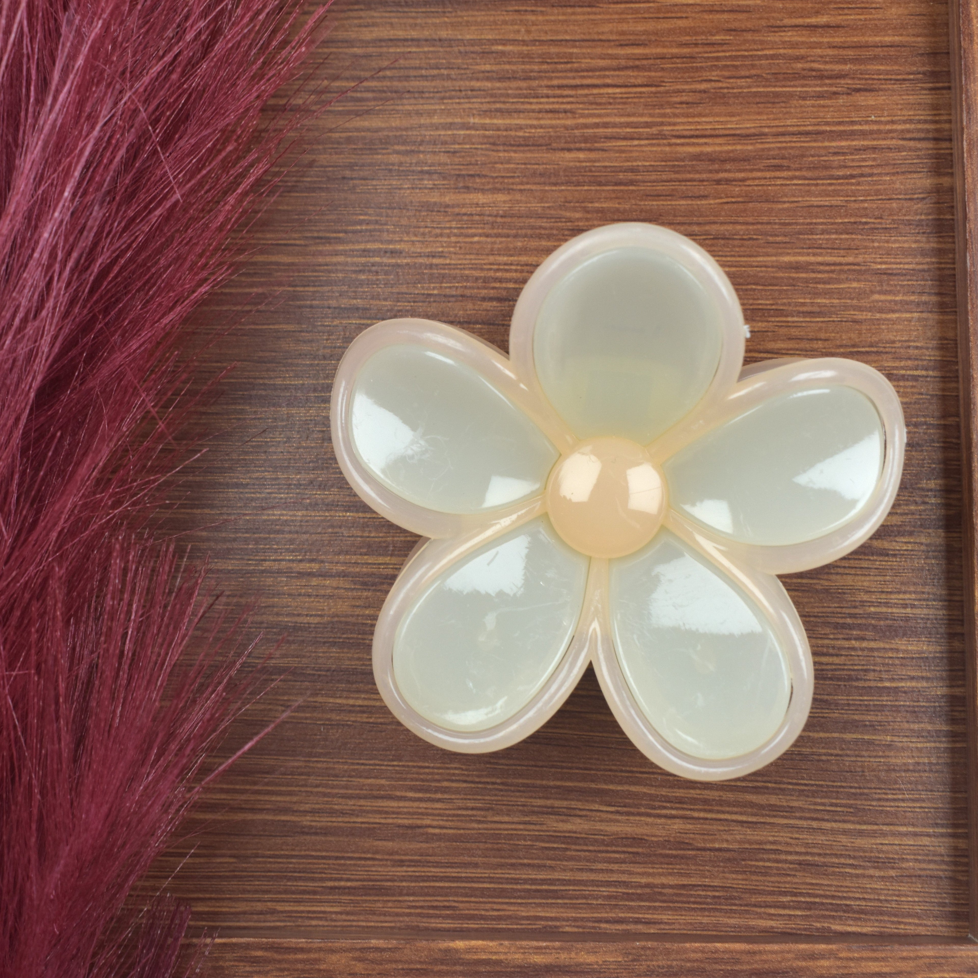 Korean Flower Hair Claw Clip For Women And Girls