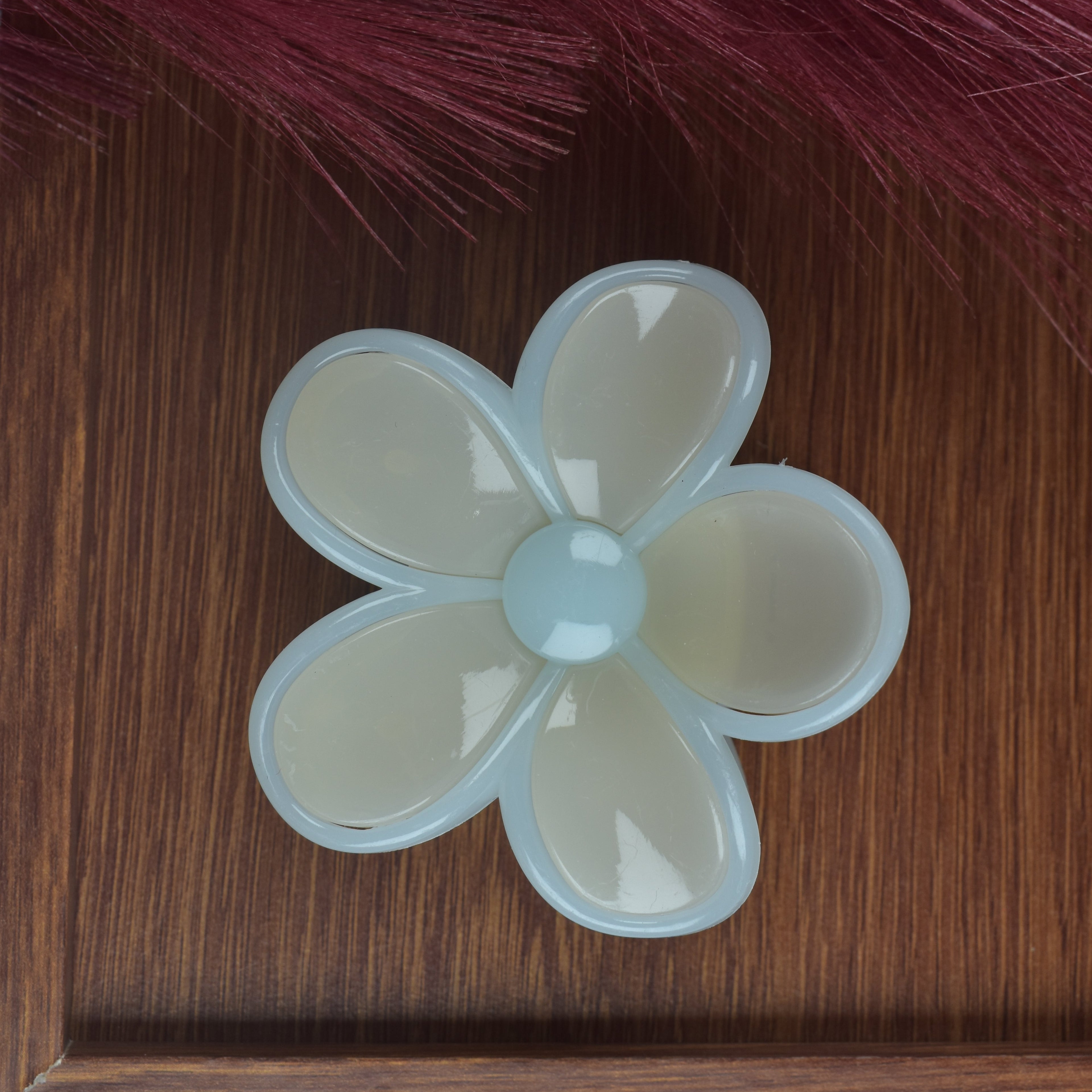 Korean Flower Hair Claw Clip For Women And Girls
