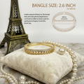 Luxe Crystal Chic Parisienne Gold Kada – 2.6 Inch and 2.4