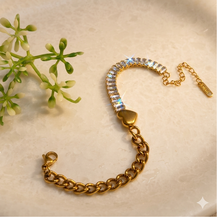 Emerald Chain Bracelet